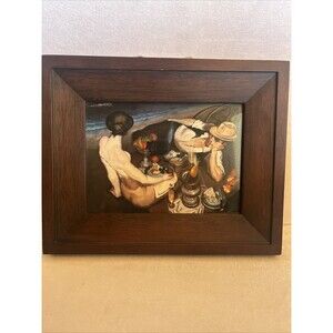 Juarez Machado Brazilian Artist Lot of 1 Pcs Framed Prints Art Deco
